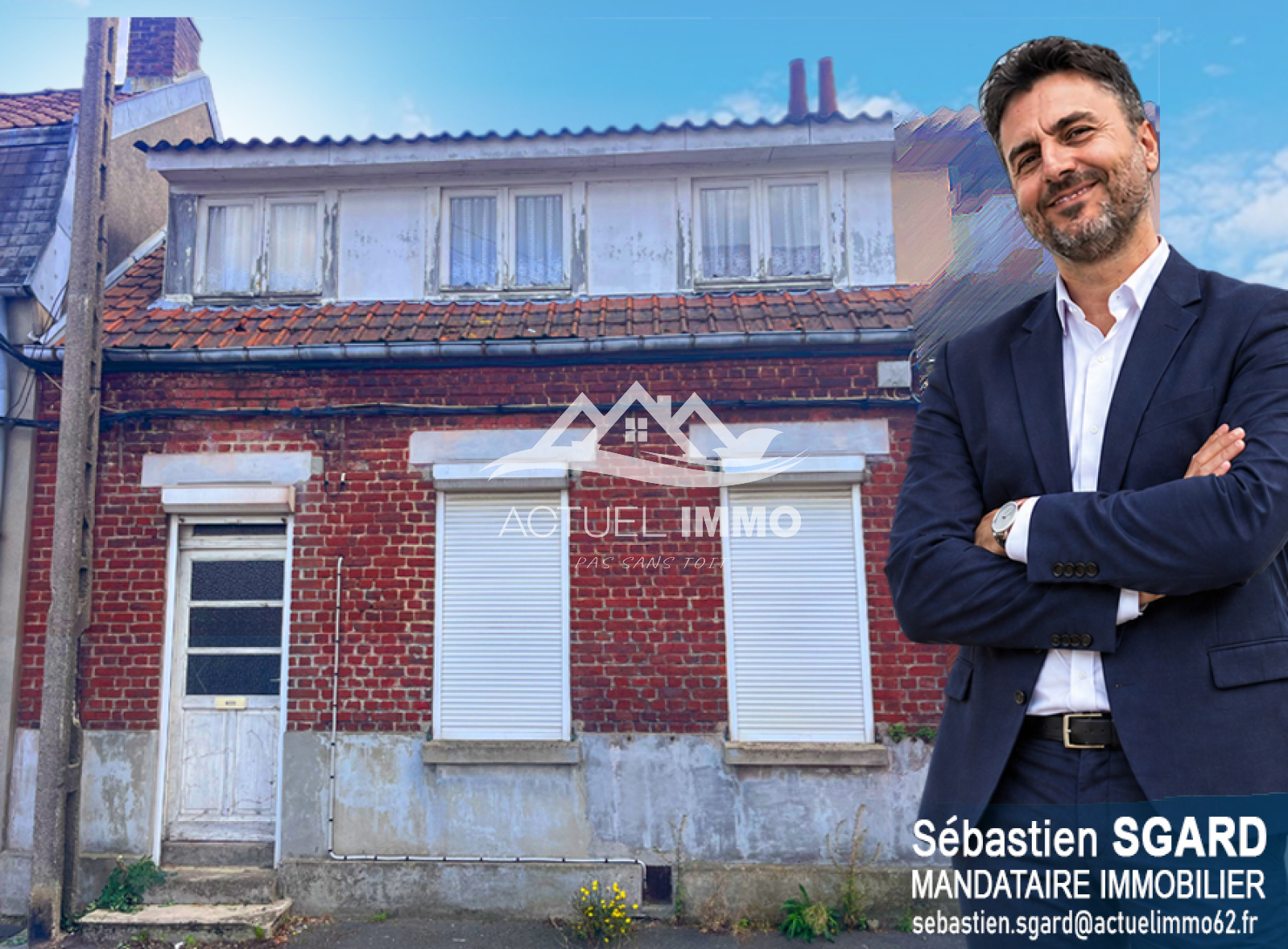 Maison 5 pièces 68 m² · à Auchel · 68 m² · 46 000 €